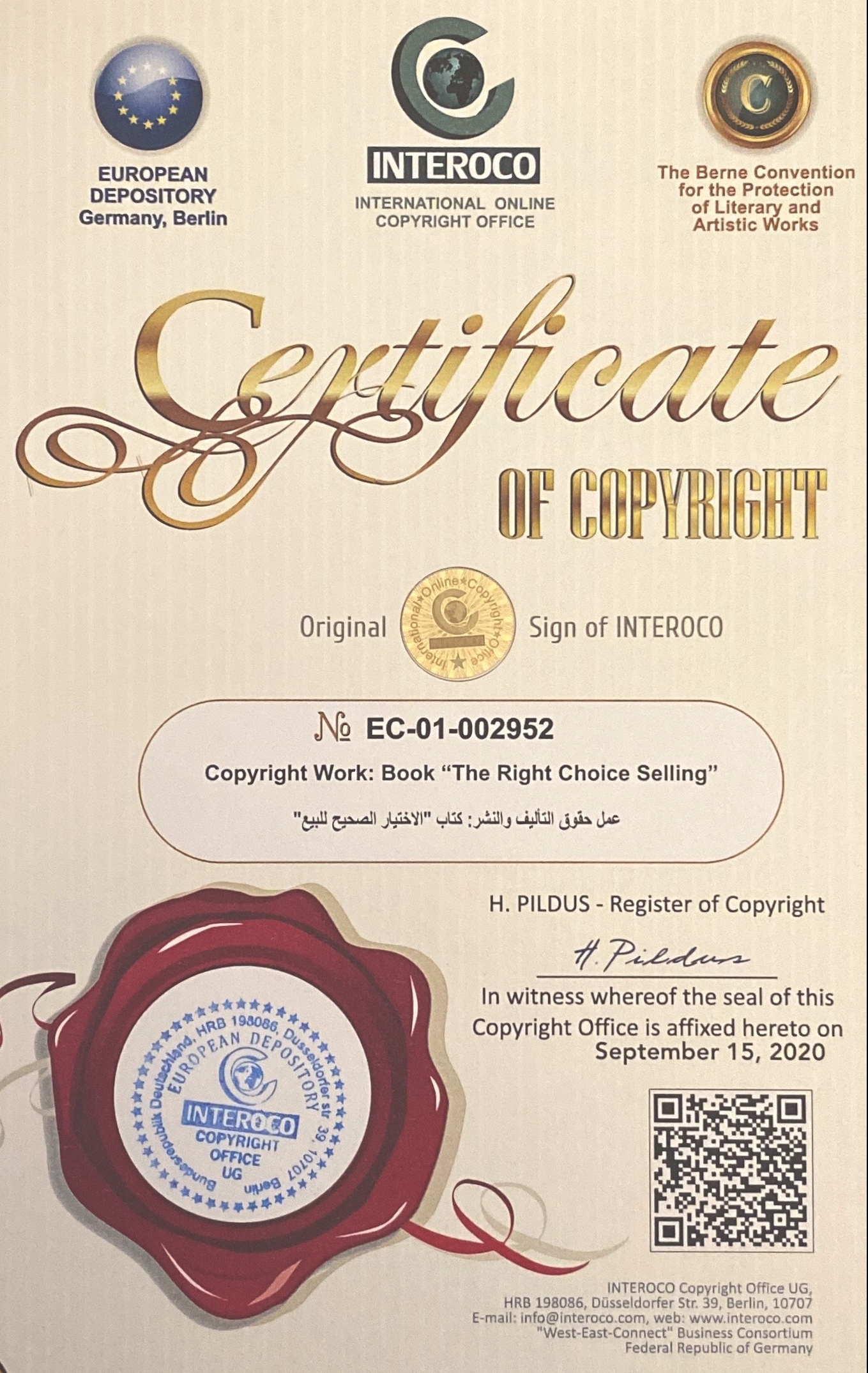 The Right Choice Selling©2020